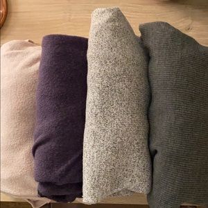Four Anthropologie sweaters size small